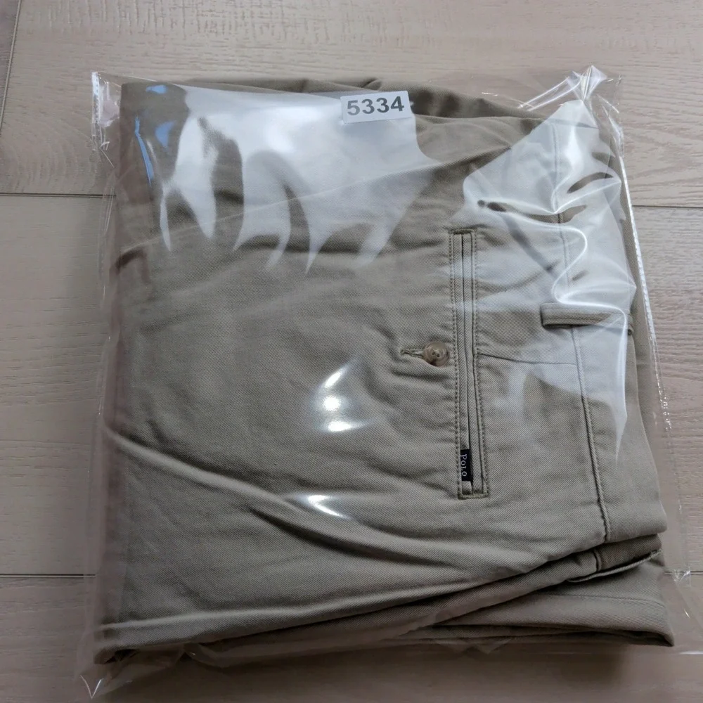 NEW Polo Ralph Lauren Mens Classic Pleated Fit Chino Pants Tan 42TX36 Tall